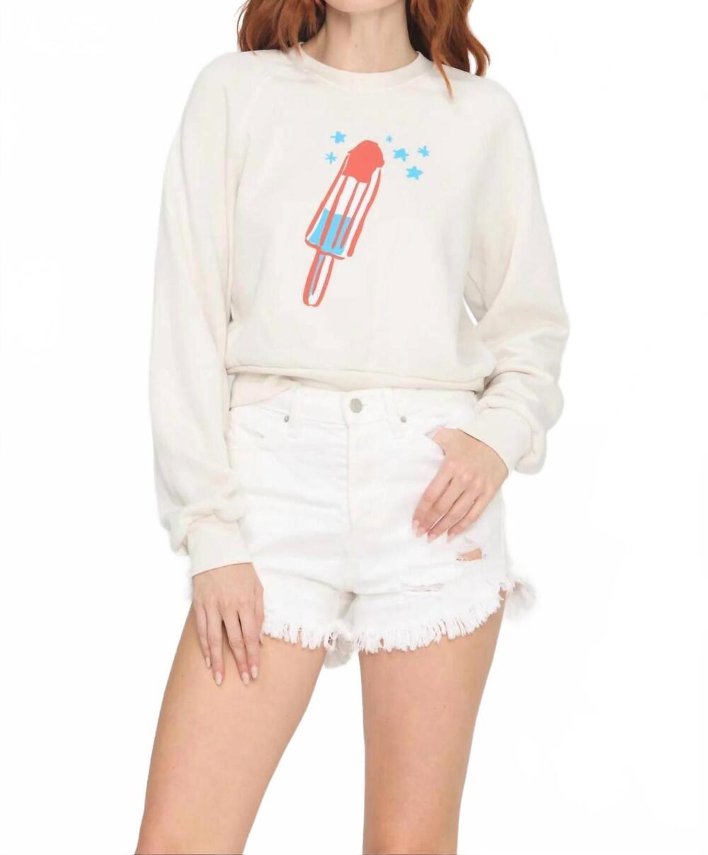 NEW PROJECT SOCIAL T rocket pop sweatshirt in vintage white